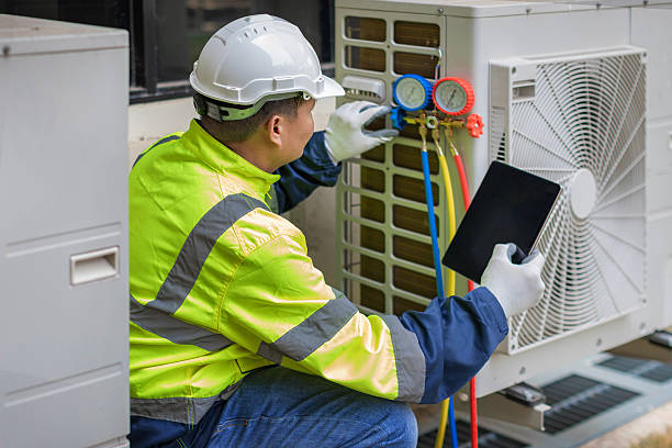 Professional Air Duct Cleaning technician working in Greenwood, TX